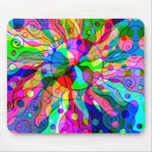 Fantasy Art skizzieren - Abstrakt Neon Shift 1 Mousepad (Vorne)