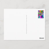 Fantasy Art skizzieren - Abstrakt Neon Shift 1 Postkarte (Rückseite)