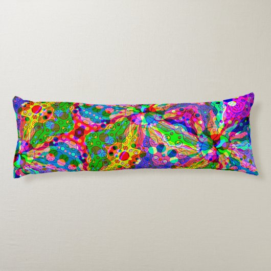Fantasy Art skizzieren - Abstrakt Neon Shift 1 Seitenschläferkissen (Rückseite)