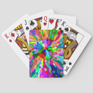 Fantasy Art skizzieren - Abstrakt Neon Shift 1 Spielkarten