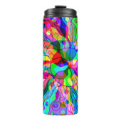 Fantasy Art skizzieren - Abstrakt Neon Shift 1 Thermosbecher (Vorderseite)
