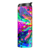 Fantasy Art skizzieren - Abstrakt Neon Shift 1 Thermosbecher (Nach links gedreht)