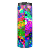 Fantasy Art skizzieren - Abstrakt Neon Shift 1 Thermosbecher (Rückseite)