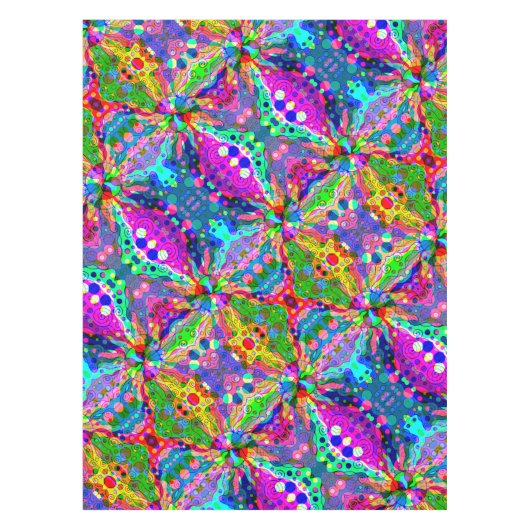 Fantasy Art skizzieren - Abstrakt Neon Shift 1 Tischdecke (Vorderseite)