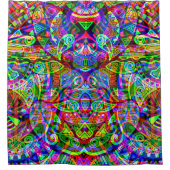 Fantasy Art skizzieren - Abstrakt Neon Shift 3 Duschvorhang (Vorderseite)