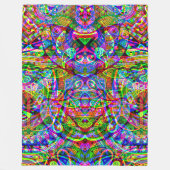 Fantasy Art skizzieren - Abstrakt Neon Shift 3 Fleecedecke (Vorderseite)