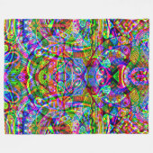 Fantasy Art skizzieren - Abstrakt Neon Shift 3 Fleecedecke (Vorderseite (Horizontal))