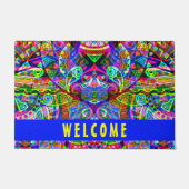 Fantasy Art skizzieren - Abstrakt Neon Shift 3 Fußmatte (Vorderseite)