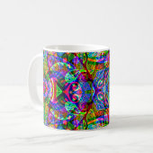 Fantasy Art skizzieren - Abstrakt Neon Shift 3 Kaffeetasse (Vorderseite Links)