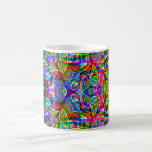 Fantasy Art skizzieren - Abstrakt Neon Shift 3 Kaffeetasse (Mittel)
