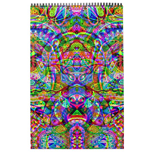 Fantasy Art skizzieren - Abstrakt Neon Shift 3 Kalender (Titelbild)