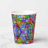 Fantasy Art skizzieren - Abstrakt Neon Shift 3 Pappbecher (Links)