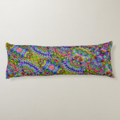 Fantasy Art skizzieren - Abstrakt Neon Shift 3 Seitenschläferkissen (Rückseite)