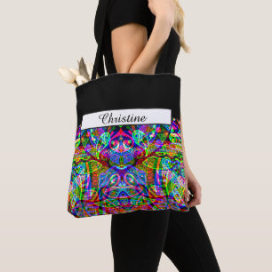 Fantasy Art skizzieren - Abstrakt Neon Shift 3 Tasche