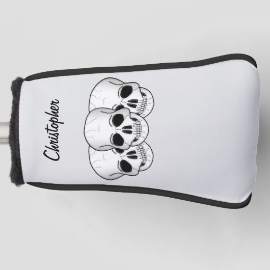 Fantasy Art Skull Design Golf Headcover (Vorderseite)
