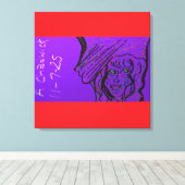 Fantasy Art Stretched Canvas Print Leinwanddruck (Insitu (Holzboden))