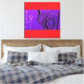 Fantasy Art Stretched Canvas Print Leinwanddruck (Insitu (Schlafzimmer))