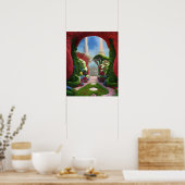 Fantasy Art The Red Gardens Poster (Küche)