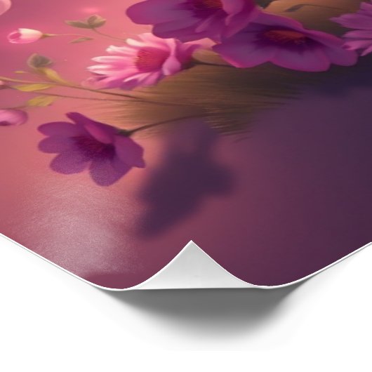 Fantasy Art Unicorn Poster (Ecke)