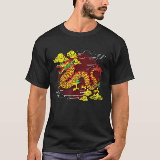 Fantasy Asian Animal Mythische Kreatur Chinesische T-Shirt (Vorderseite)