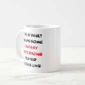 Fantasy Auto Rennspieler, phantastisch Kaffeetasse (Vorderseite Links)