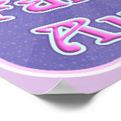 Fantasy-Autor Unicorn Cartoon Schreiben Motto Poster (Ecke)