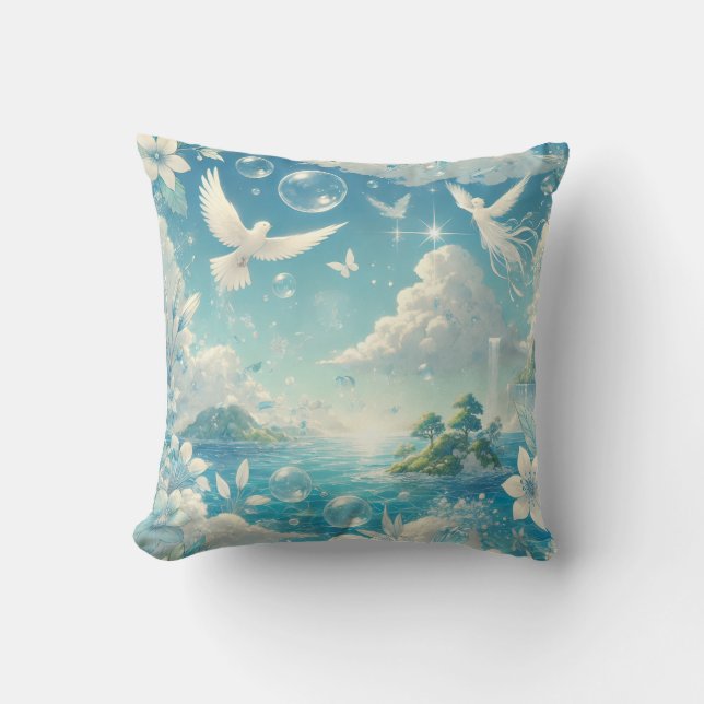 Fantasy Background Kissen (Vorderseite)