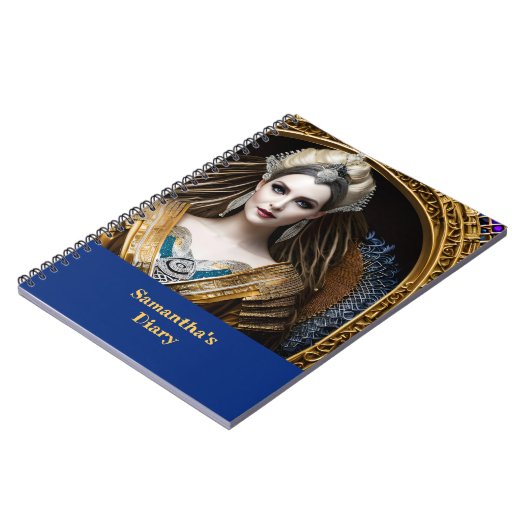 Fantasy Barock Queen Notizblock (Linke Seite)