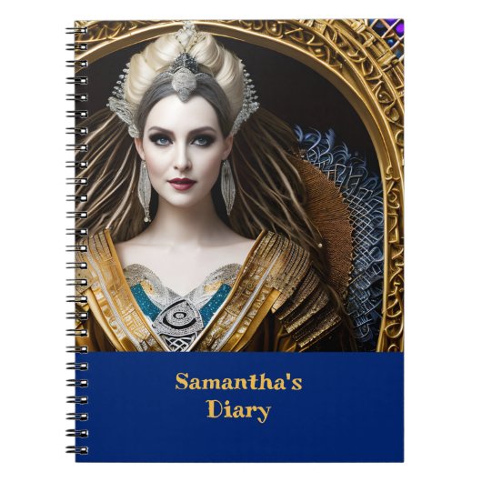 Fantasy Barock Queen Notizblock (Vorderseite)