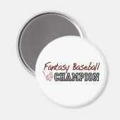 Fantasy Baseball Champion Magnet (Vorderseite/Rückseite)