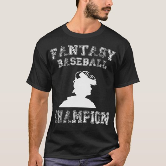 Fantasy Baseball Design Champion baseball heart s T-Shirt (Vorderseite)