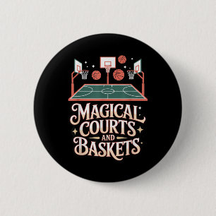 Fantasy Basketball Court Magic Entwurf Game Style Button