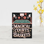 Fantasy Basketball Court Magic Entwurf Game Style Karte (Gelbe Blume)