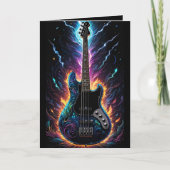 Fantasy Bassed Electric Bass Gitarre Blank Karte (Vorderseite)