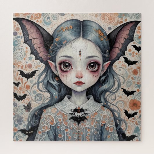 Fantasy Bat Girl Jigsaw Puzzle (Vertikal)