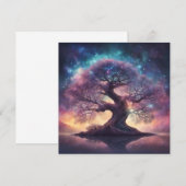 Fantasy-Baum-Kunst Einladung (Vorne/Hinten)