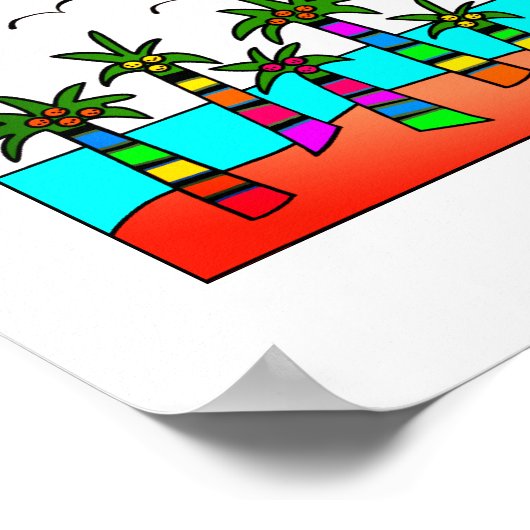 Fantasy Beach Poster (Ecke)