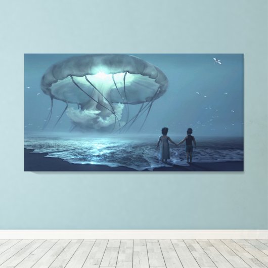 Fantasy Beach Scene Leinwand Art (Insitu (Holzboden))