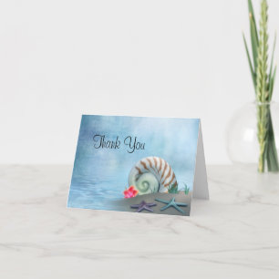 Fantasy Beach Wedding Danke Karte