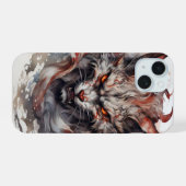 Fantasy Beast Cat iPhone 15 Hülle (Rückseite (Horizontal))