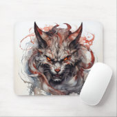 Fantasy Beast Cat Mousepad (Mit Mouse)
