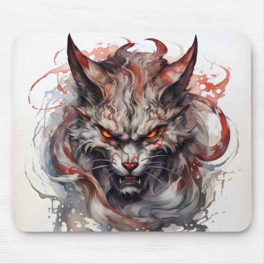 Fantasy Beast Cat Mousepad (Vorne)