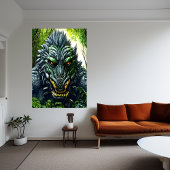 Fantasy Beat im Wald | AI Art Poster