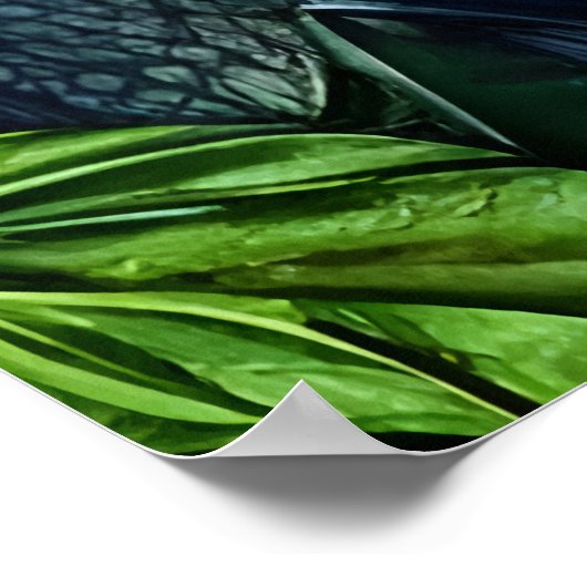 Fantasy Beat im Wald | AI Art Poster (Ecke)