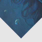 Fantasy Beautiful Blue Meerjungfrau Dekoupage Seidenpapier (Detail)