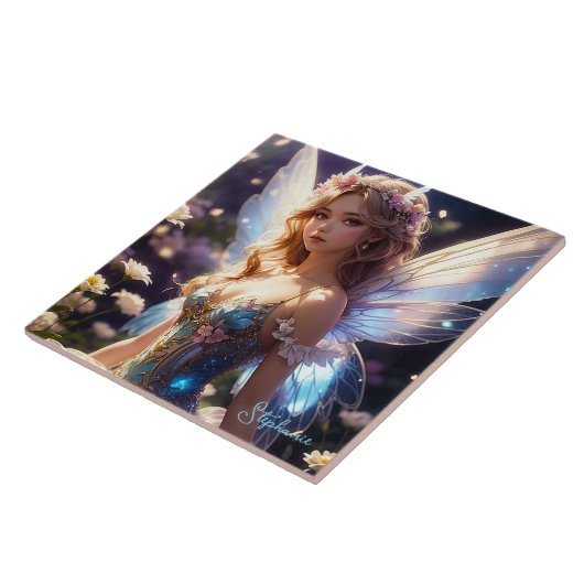 Fantasy Beautiful Blume Fairy Fliese (Seite)