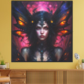 Fantasy Beautiful Blume Pixie Fairy Princess Leinwanddruck (Insitu (Wohnzimmer))