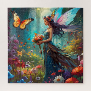 Fantasy Beautiful Butterfly Faiblume Garten Puzzle
