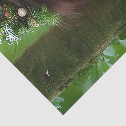 Fantasy Beautiful Forest Fairy Decoupage Seidenpapier (Detail)