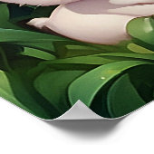 Fantasy Beautiful Niedlich Girl Rabbit Poster (Ecke)